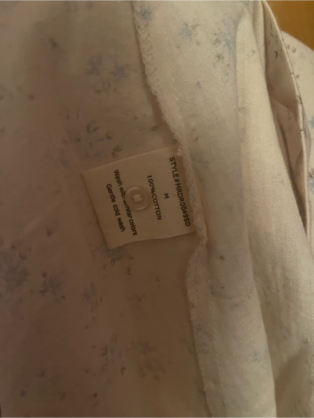 NWOT Worth Collective Marley Cotton Floral Midi Dress Ivory/Blue Size Medium - Picture 9 of 12